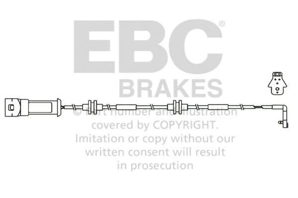 EFA134 - Verschleißsensor für Bremsbeläge EBC Brakes OPEL | Omega | VAUXHALL | Omega