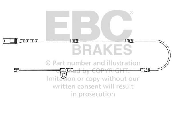EFA139 - Verschleißsensor für Bremsbeläge EBC Brakes BMW | X5 (E70) | X5 (F15) | X6 (E71) | X6 (F16) | BMW | X5