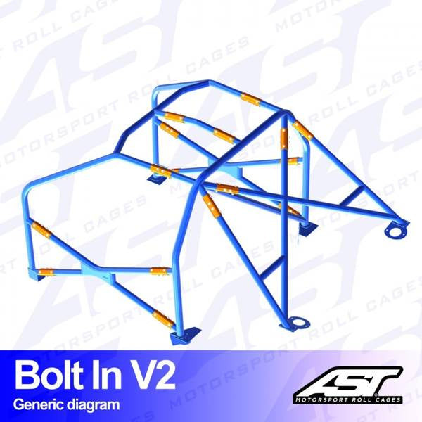 Roll Cage BMW (E30) 3-Series 4-doors Sedan RWD BOLT IN V2