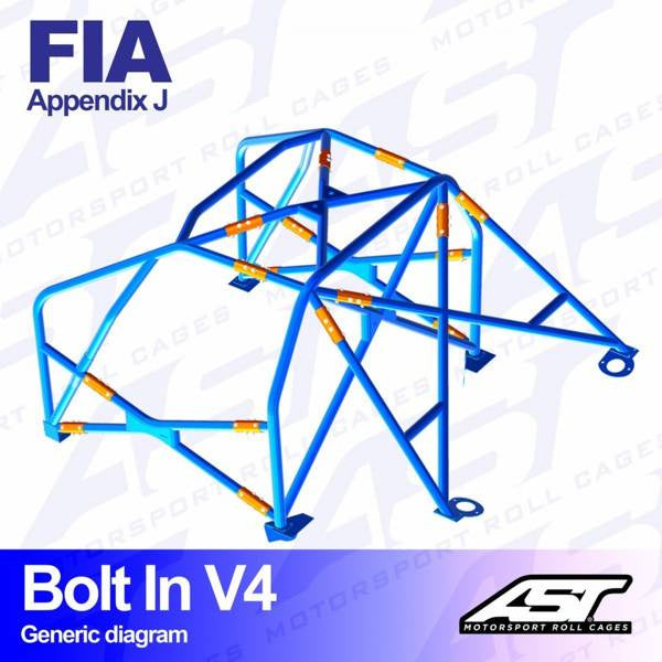 Roll Cage BMW (E36) 3-Series 4-doors Sedan RWD BOLT IN V4