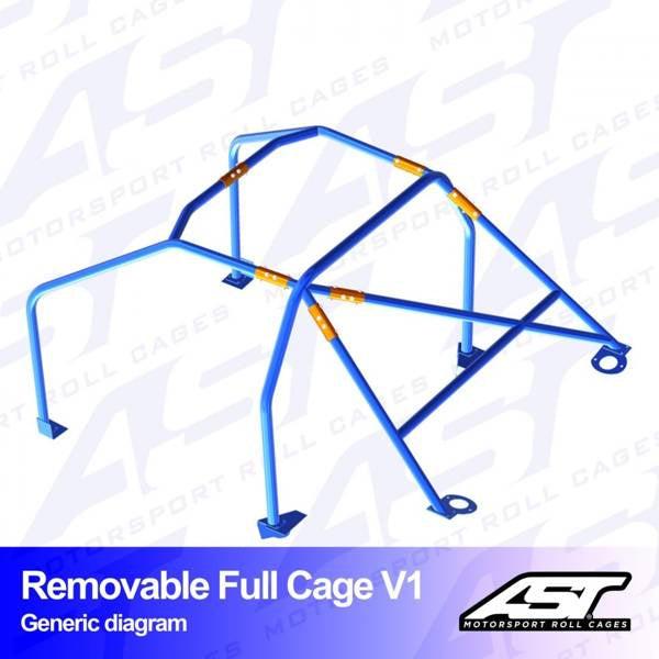 Überrollkäfig TOYOTA Supra (Mk3) 3-Türer Targa HERAUSNEHMBARER VOLLKÄFIG V1