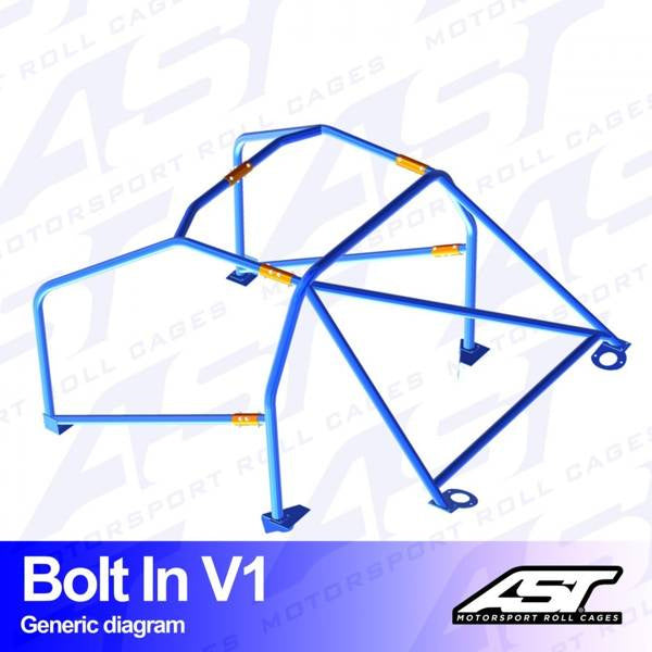Überrollkäfig VW Golf (Mk4) 3-Türer Schrägheck 4Motion BOLT IN V1
