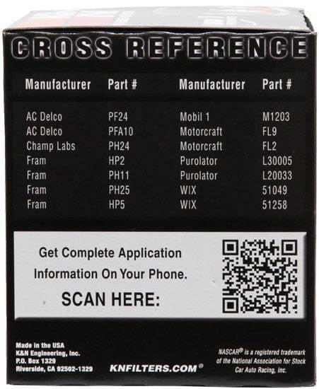 K&N Oil Filter PS-2003