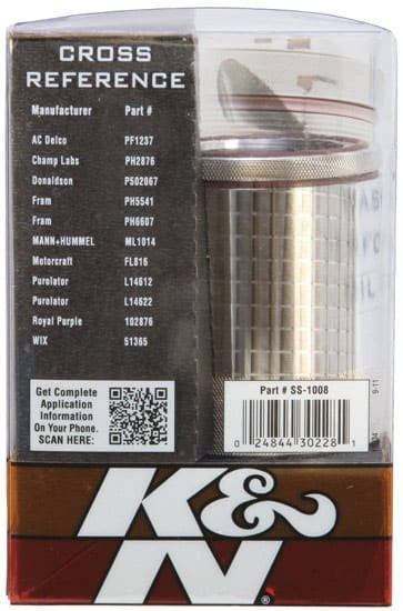 K&N Oil Filter SS-1008