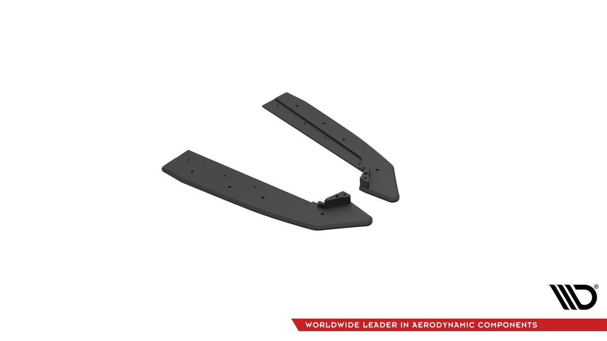 Splitter Ford Mustang VI GT Facelift - Hintere Seite Street Pro v.1 Schwarz