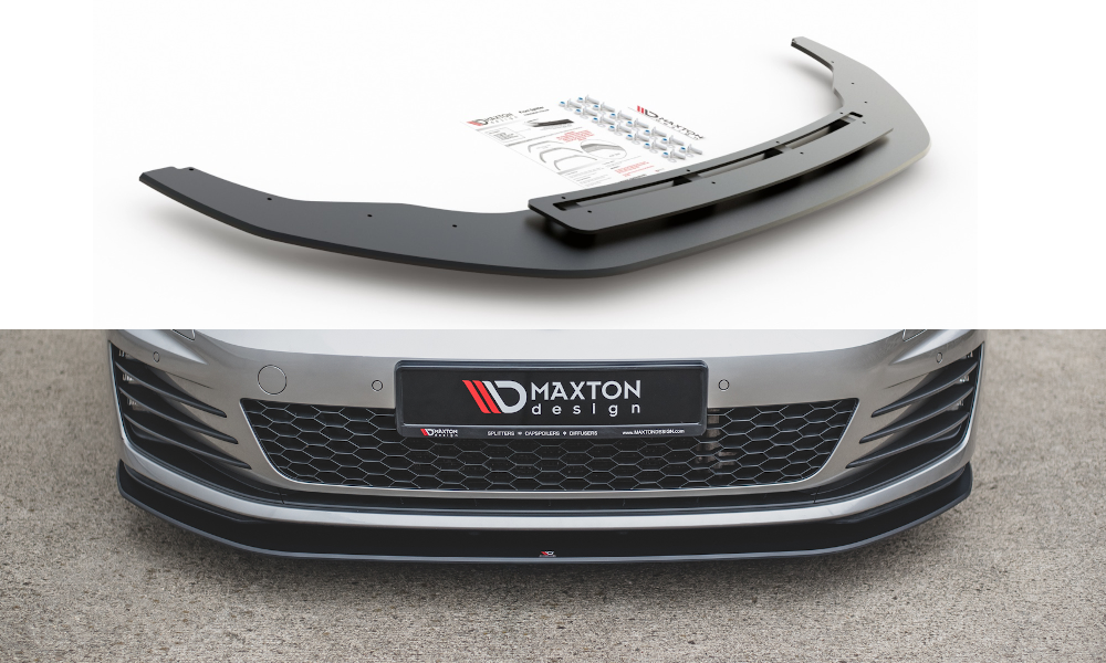 Splitter Volkswagen Golf 7 GTI Front Racing Durability Black