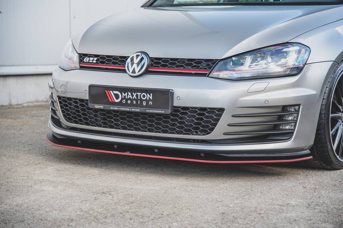 Splitter Volkswagen Golf 7 GTI Front Racing Durability Black