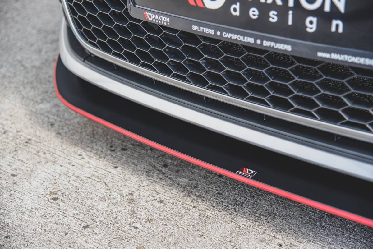 Splitter Volkswagen Golf 7 GTI Front Racing Durability Black