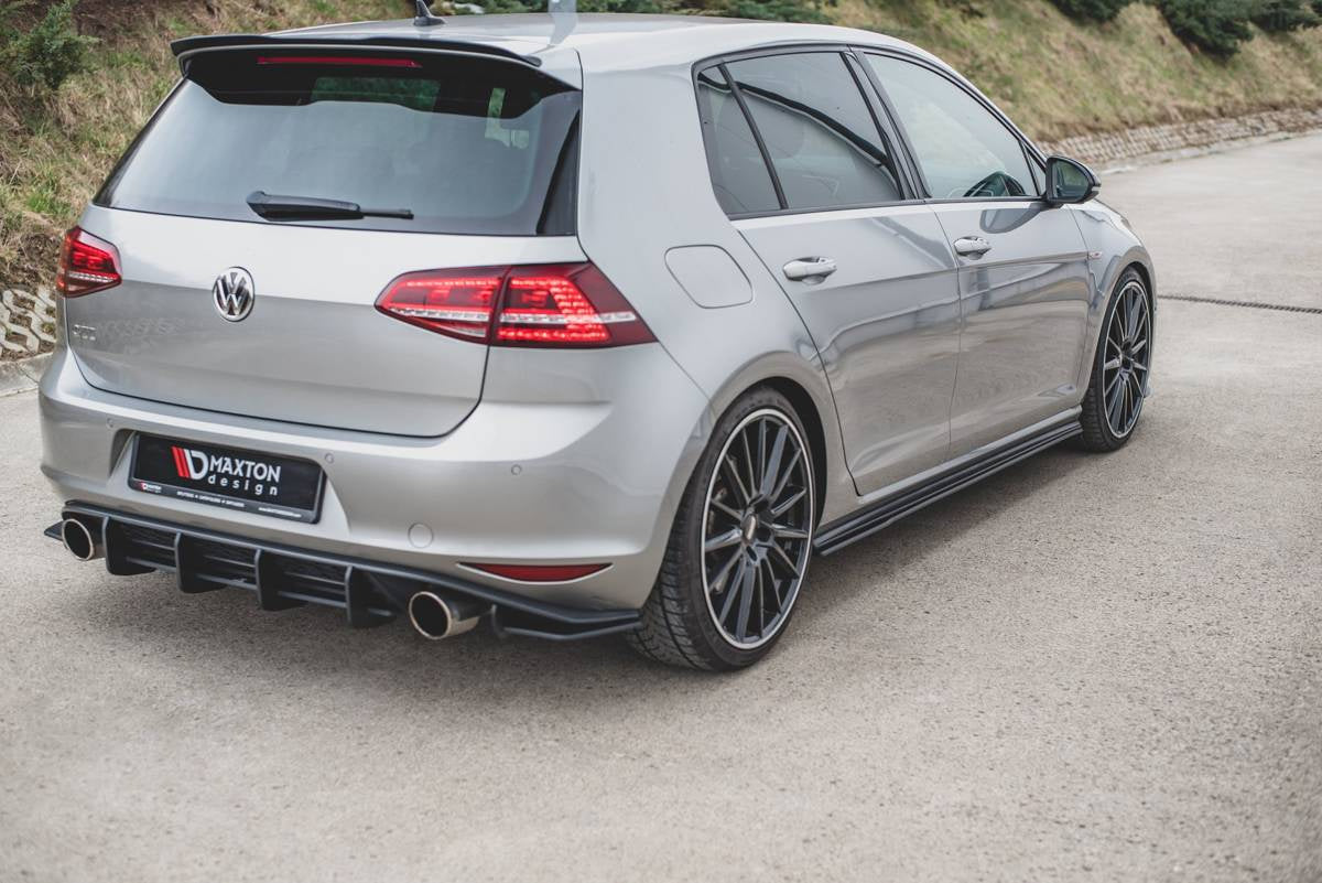 Diffuser Volkswagen Golf 7 GTI Side Skirts Racing Black