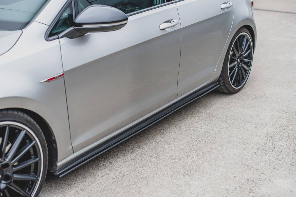 Diffuser Volkswagen Golf 7 GTI Side Skirts Racing Black
