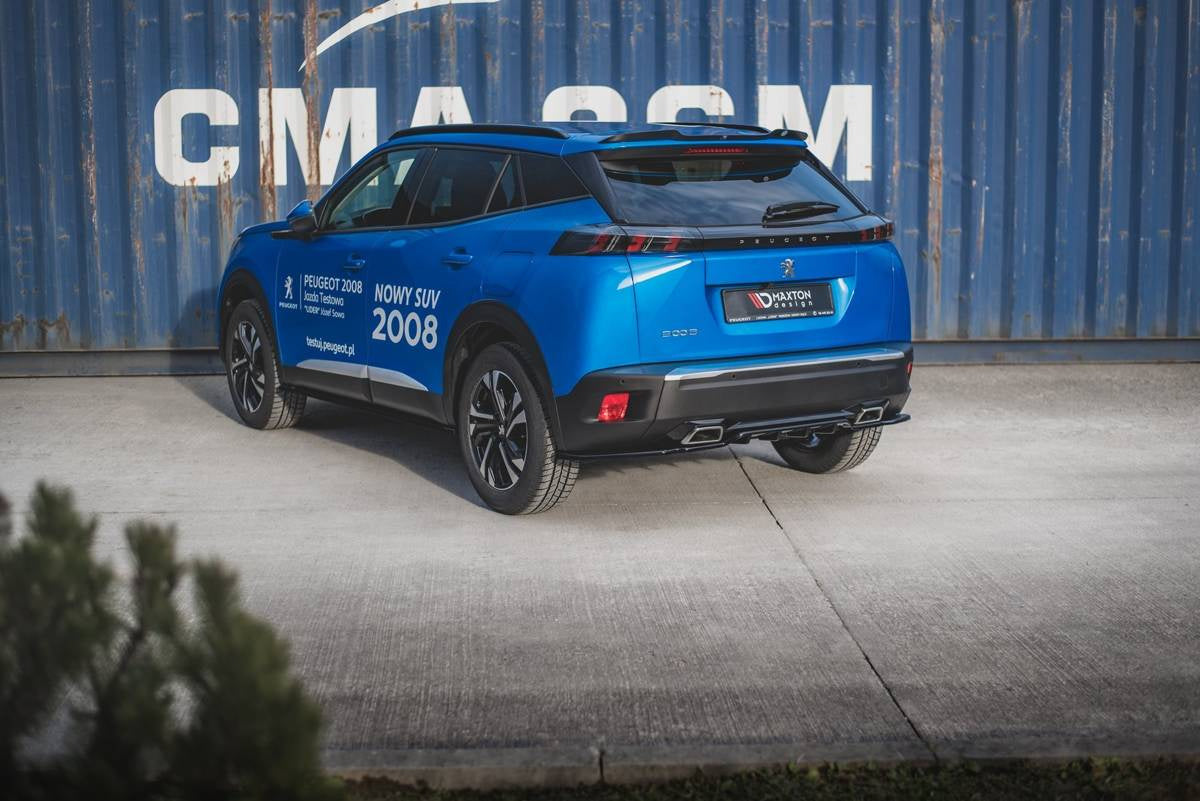 Splitter Peugeot 2008 II - Heckmittelteil mit Diffusor Hochglanz Schwarz