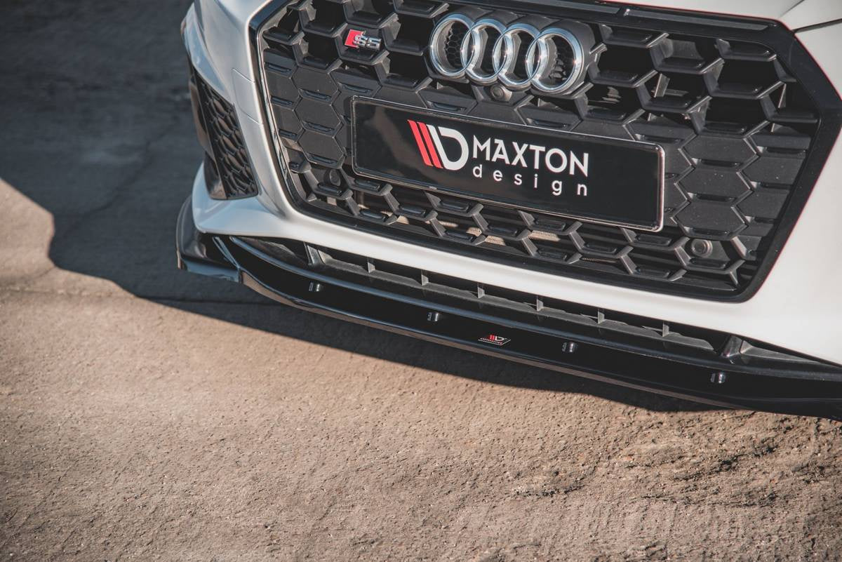 Splitter Audi A5 F5 Facelift S-Line Front v.1 Hochglanz Schwarz