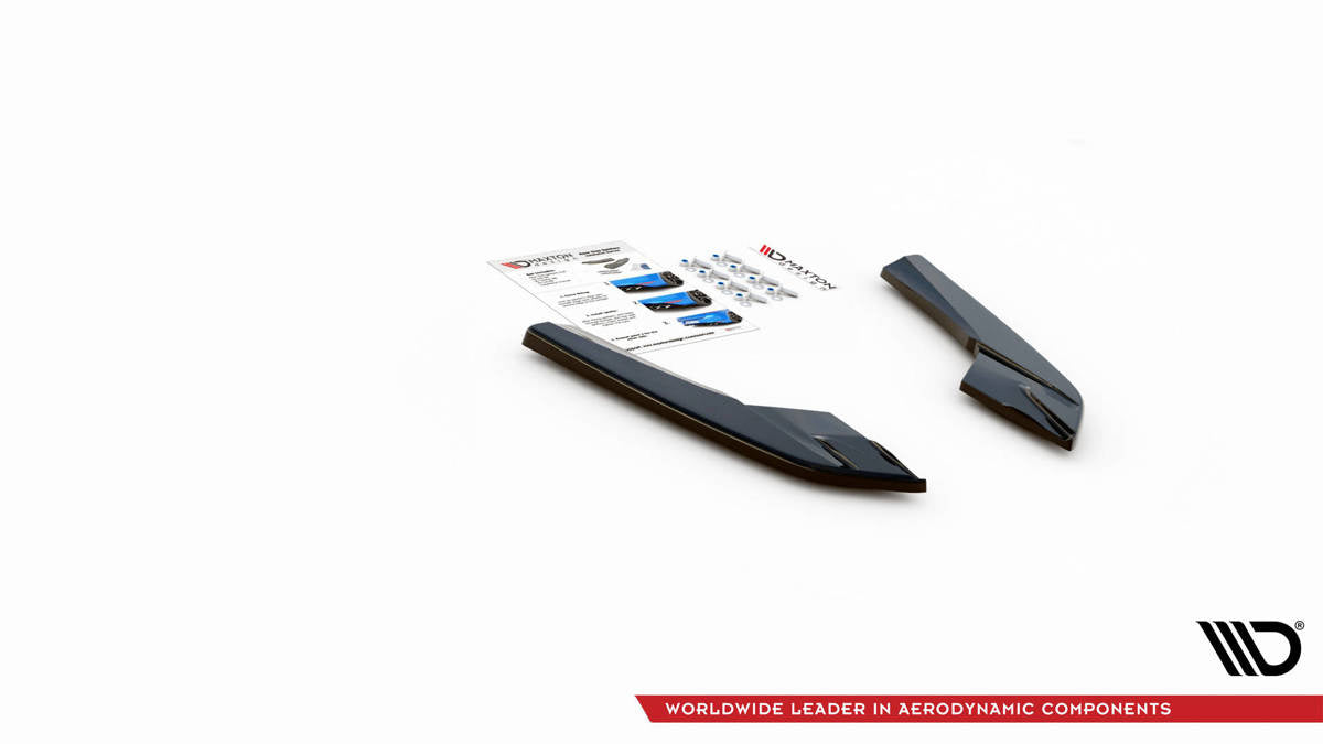 Splitter Audi S3 8V Rear Side Gloss Black