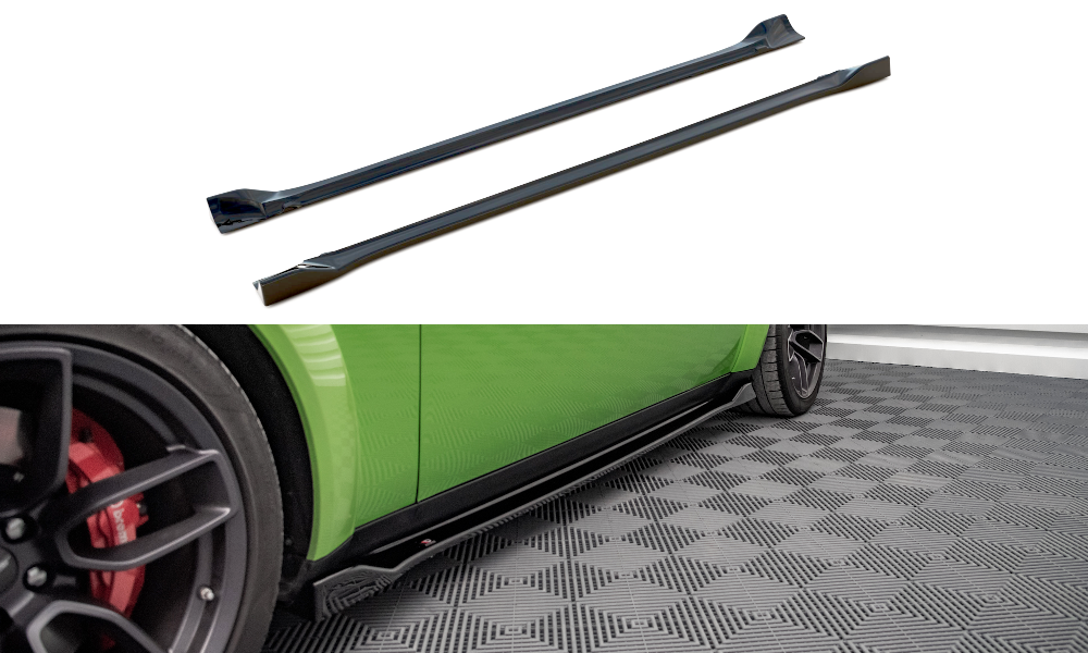 Diffusor Dodge Challenger III SRT Hellcat Seitenschweller Glanzschwarz