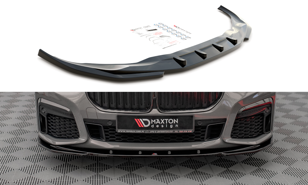 Splitter BMW 7 G11 Facelift M-Pack Front v.1 Hochglanz Schwarz
