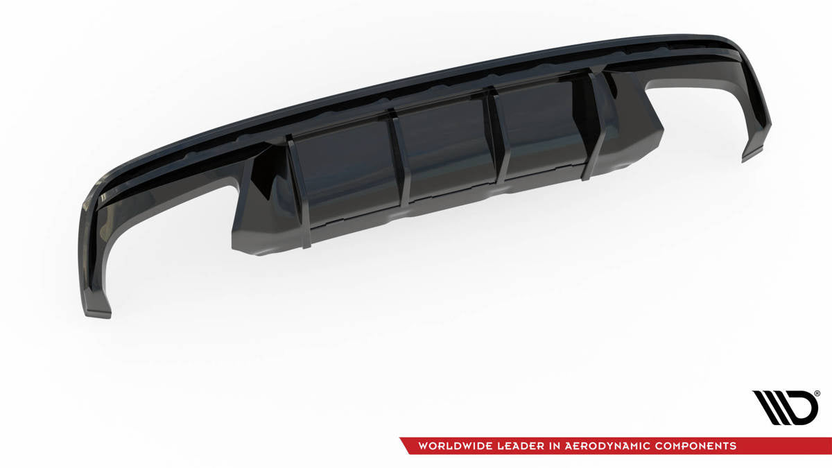Diffusor Skoda Octavia IV RS Heckschürze Glanz Schwarz