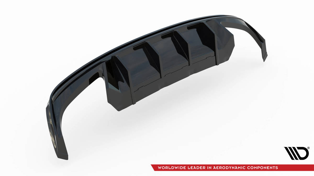 Diffusor Skoda Octavia IV RS Heckschürze Glanz Schwarz