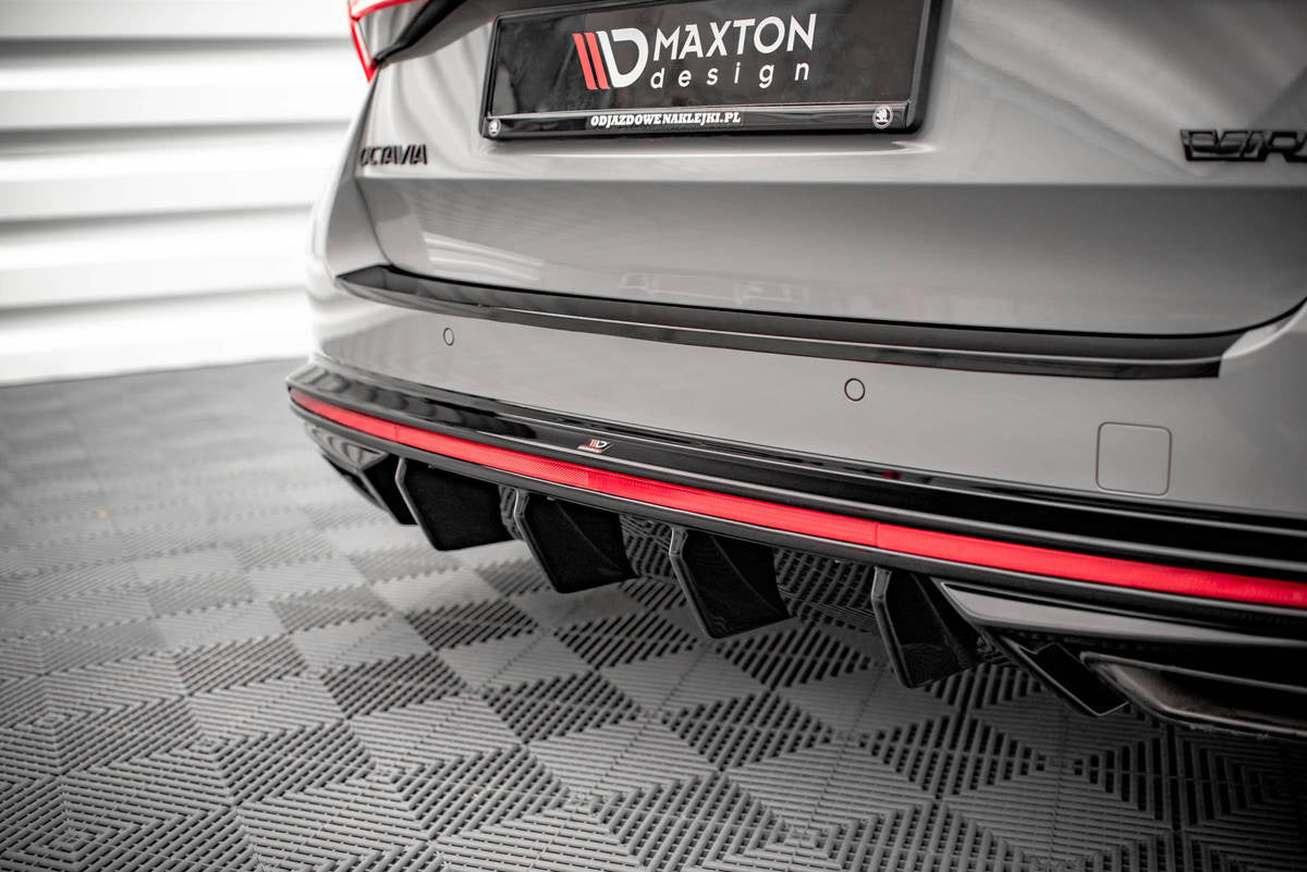 Diffusor Skoda Octavia IV RS Heckschürze Glanz Schwarz
