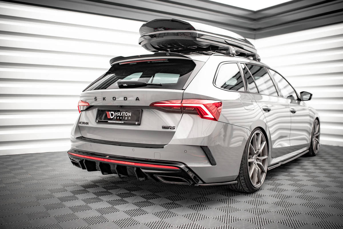 Diffusor Skoda Octavia IV RS Heckschürze Glanz Schwarz