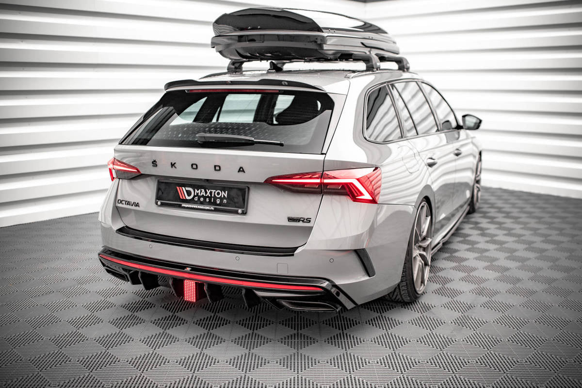 Diffusor Skoda Octavia IV RS Heckschürze Glanz Schwarz