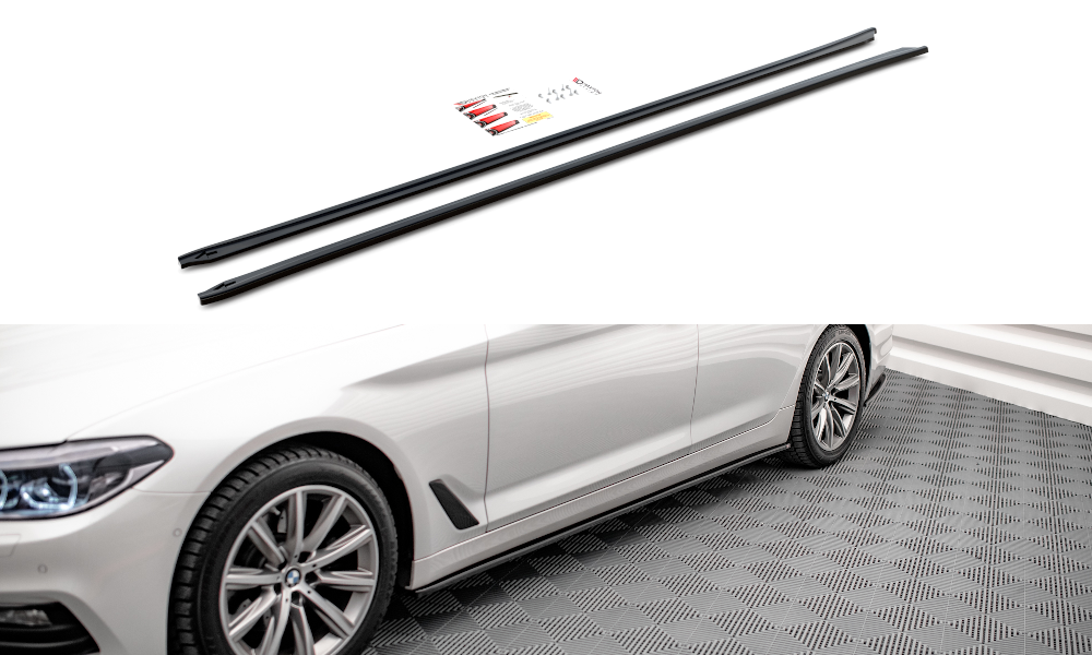 Diffusor BMW 5 G30 Seitenschweller Glanz Schwarz