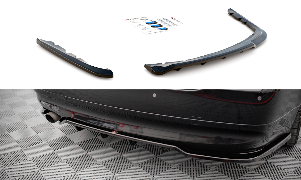 Splitter BMW 3 E90 Heck Mittelteil mit Diffusor Hochglanz Schwarz