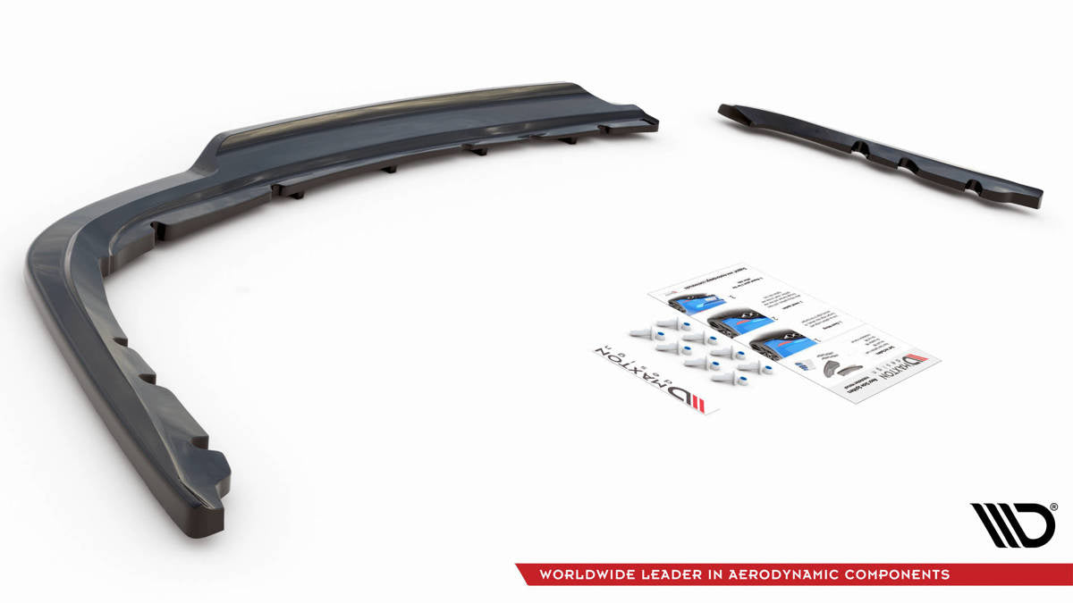 Splitter BMW 3 E90 Heck Mittelteil mit Diffusor Hochglanz Schwarz