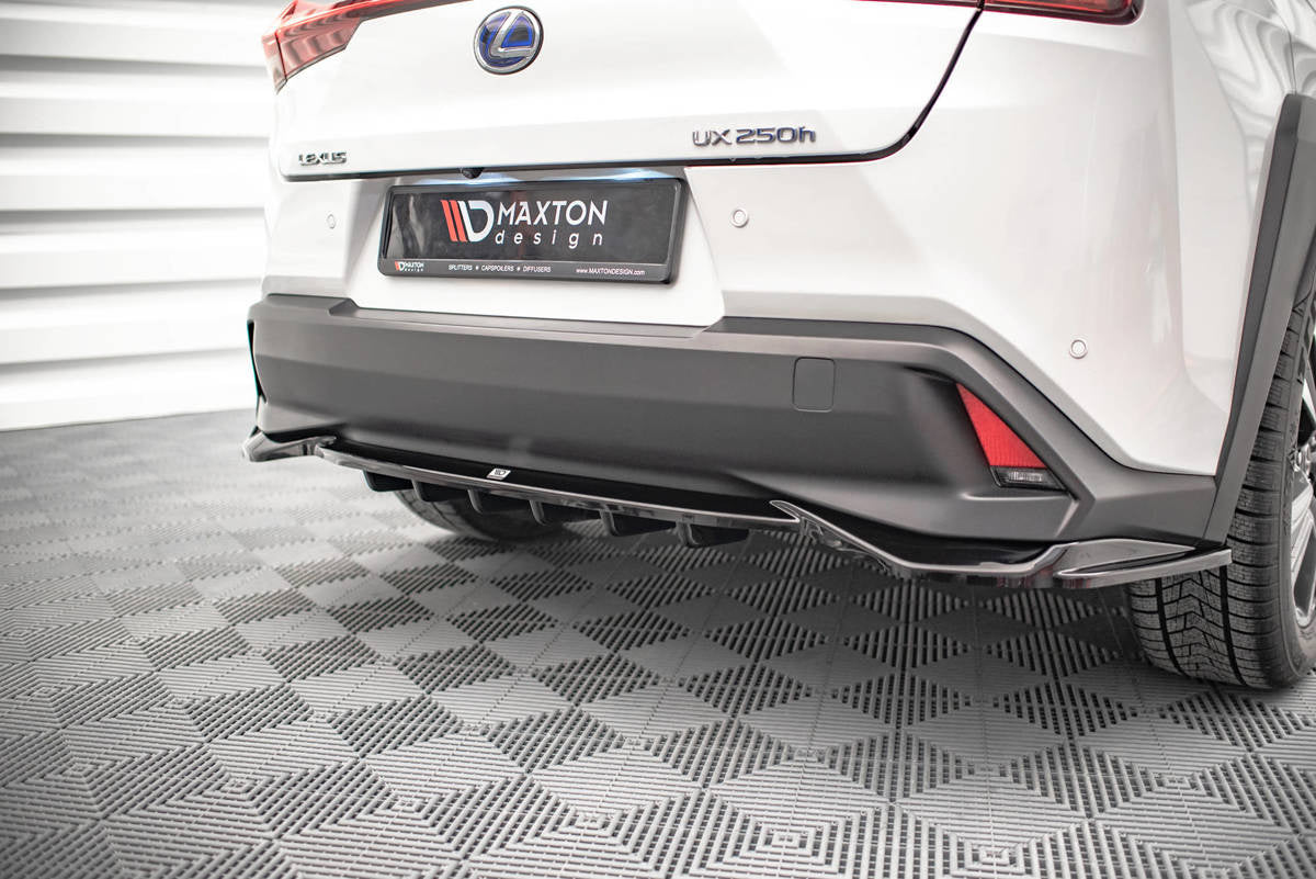 Splitter Lexus UX I Heck Mittelteil mit Diffusor Hochglanz Schwarz