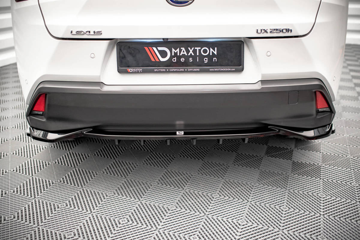 Splitter Lexus UX I Heck Mittelteil mit Diffusor Hochglanz Schwarz
