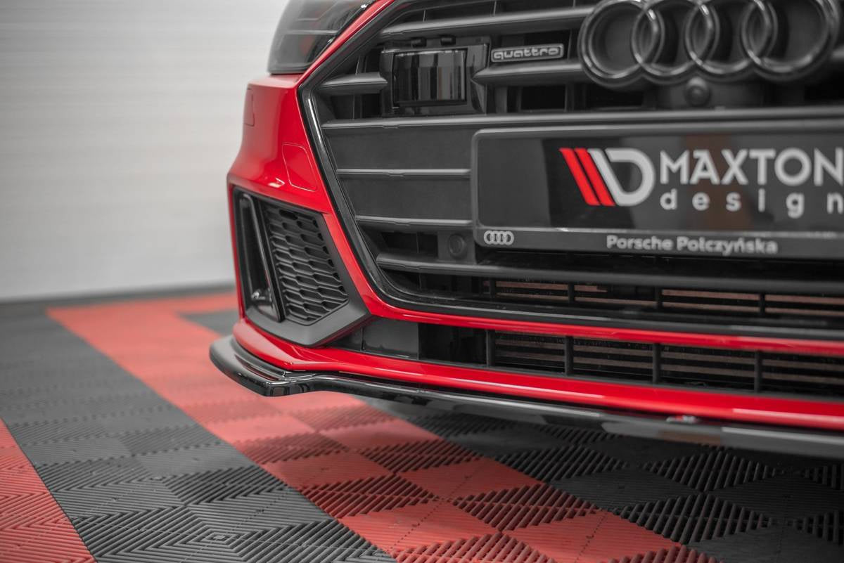 Splitter Audi A7 C8 S-Line Front v.1 Hochglanz Schwarz