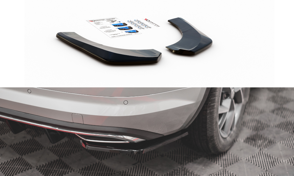Splitter Skoda Kodiaq I Sportline Rear Side Gloss Black