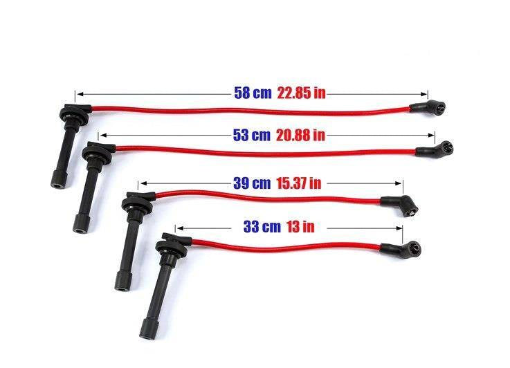 PowerTEC Zündkabel HONDA CIVIC III-V CONCERTO 87-01 ROT