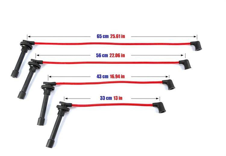 PowerTEC Zündkabel HONDA CIVIC PRELUDE ROVER 618 93-00 ROT