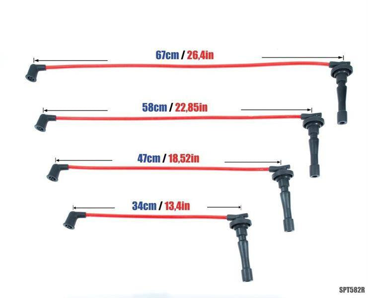 PowerTEC Zündkabel HONDA CR-V I 2.0L B20 K20 95-01 ROT