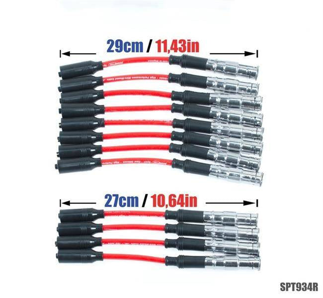 PowerTEC Zündkabel MERCEDES-BENZ C E G ML S 240 280 320 97-09 ROT