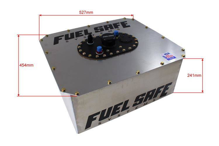 FuelSafe 45L FIA tank with aluminium cover