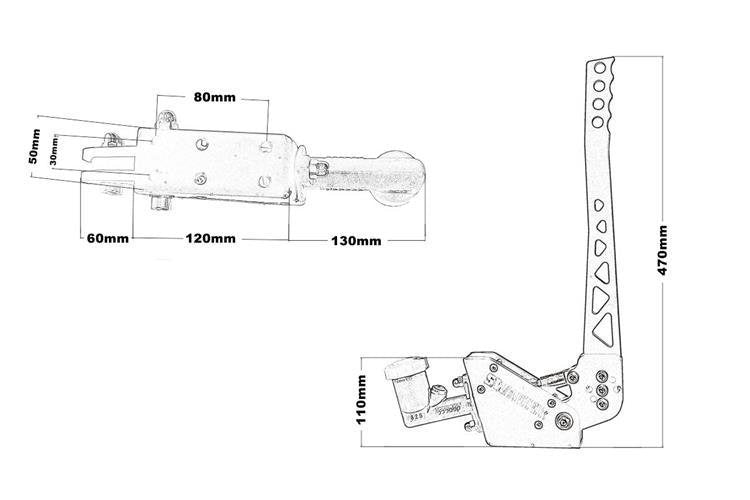 Hydraulische Handbremse Universal