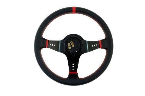 Steering wheel Pro 350mm offset:80mm Leather Black