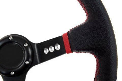 Steering wheel Pro 350mm offset:80mm Leather Black