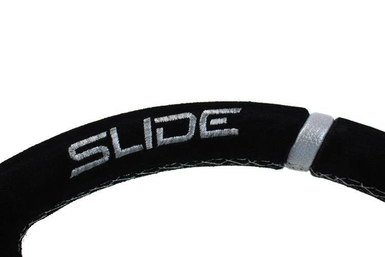 Steering wheel SLIDE 350mm offset:90mm Suede Silver