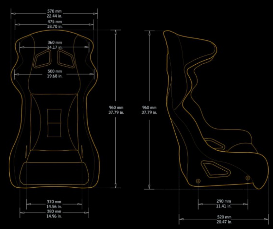 Racing Seat Bimarco Hamer PRO Welur Blue FIA