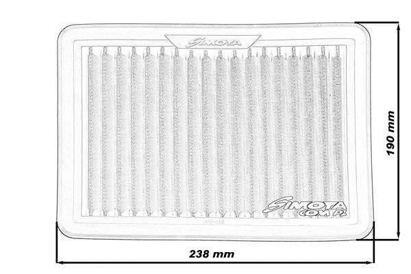 Simota Panelfilter OHY003 238x190mm