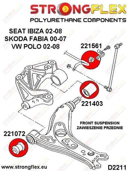 Front wishbone front bush 30mm SPORT