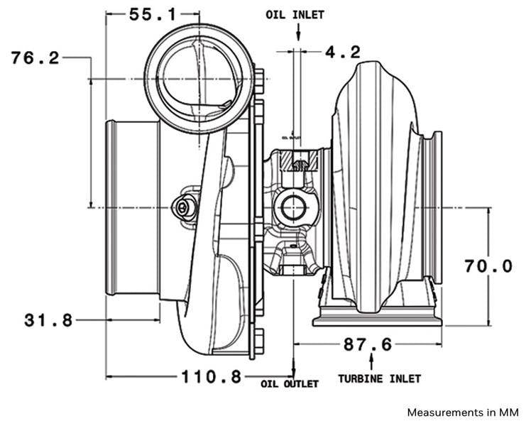 Garrett Turbolader GTX3582R GEN II Rückwärtsdrehung