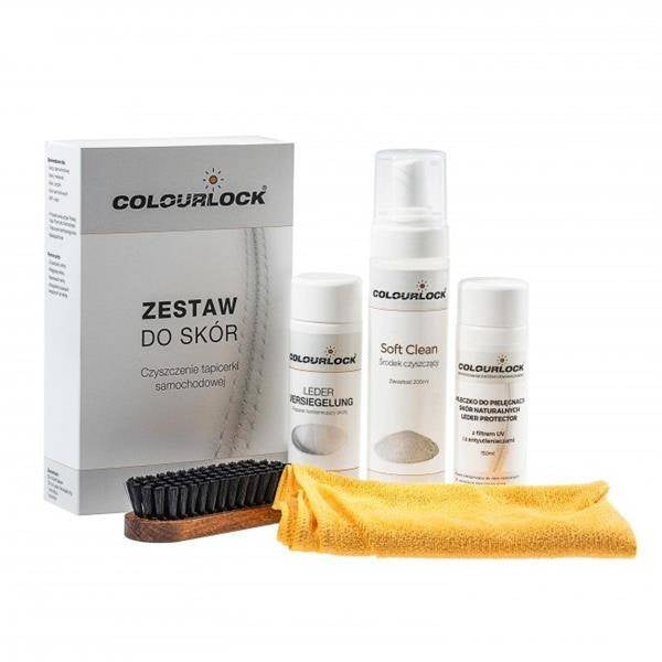 Colourlock Set Soft zur Reinigung von Autoleder mit Pflegemilch
