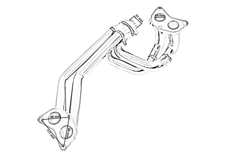 Exhaust manifold Impreza 95-01 GC8 WRX