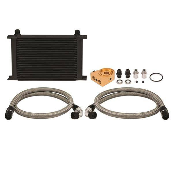 Mishimoto Ölkühler-Kit Universal Thermostatisch Schwarz 25 Reihen