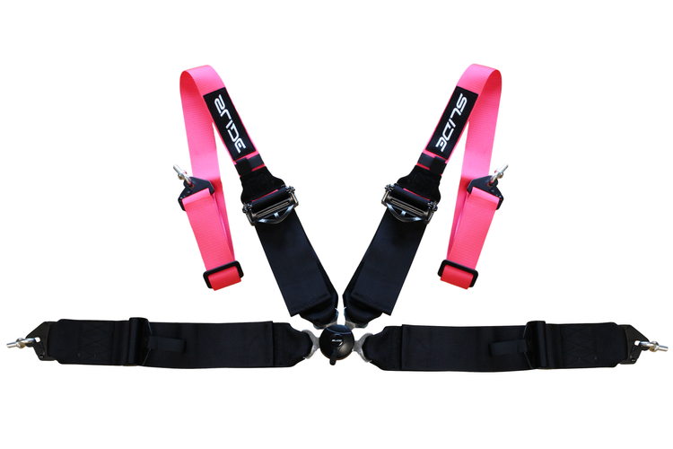 Renn-Sicherheitsgurte Slide Quick 4p 3" Pink-Schwarz