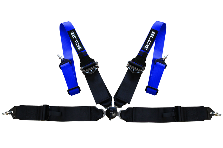 Renn-Sicherheitsgurte Slide Quick 4p 3" Blau-Schwarz