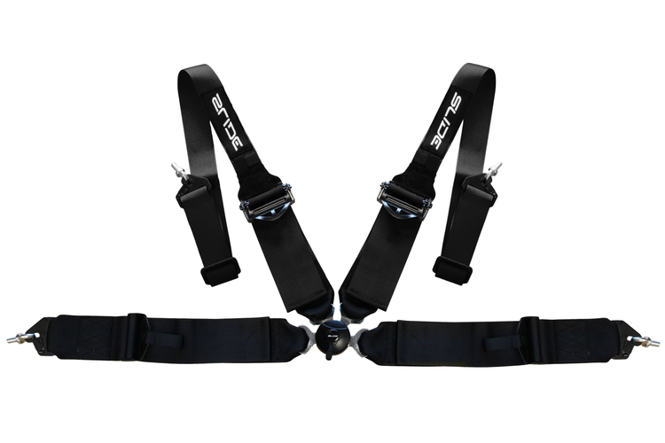 Renn-Sicherheitsgurte Slide Quick 4p 3" Schwarz